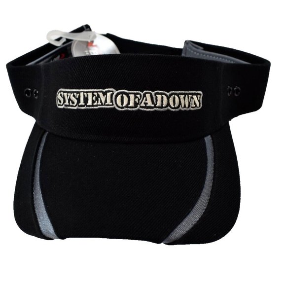 System of a Down Mens System Of A Down SOAD Logo Strapback Visor Cap New - Picture 1 of 6